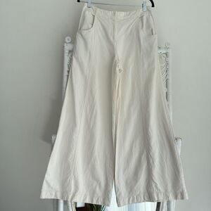 TWP Pants Womens 6 Demie Linen Cotton Blend Wide Leg Made in USA